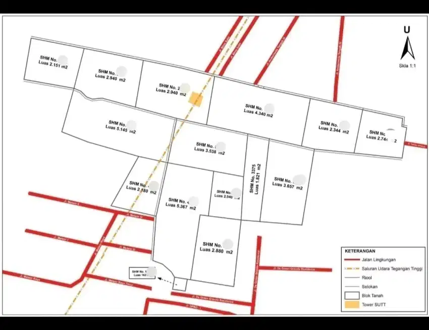 Tanah Luas 4,3Ha Harga dibawah NJO di Margasari Buah Batu Bandung