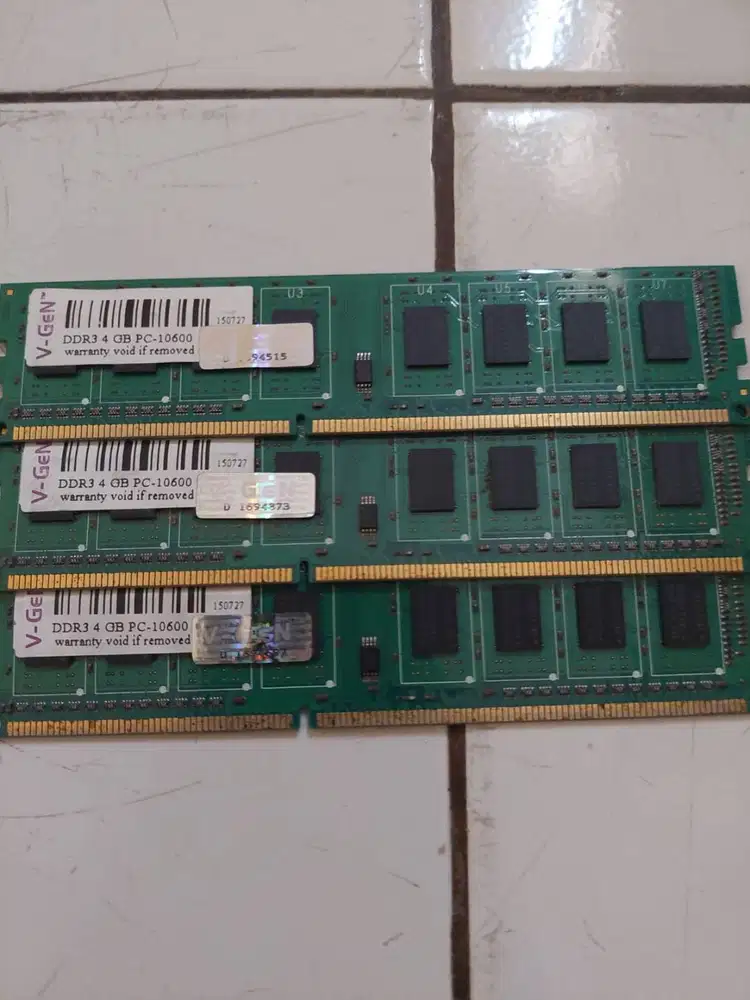 ram vgen ddr3 4gb pc 10600 lifetime garansi