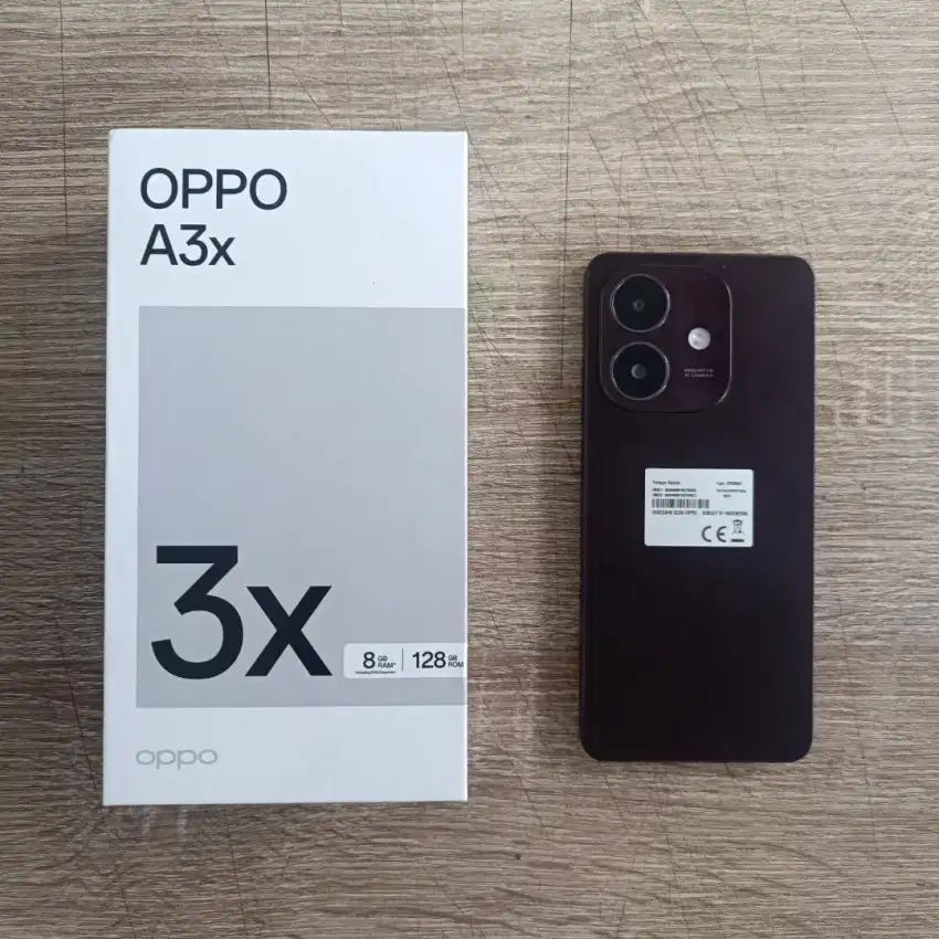 Oppo A3x 4 + 4 extended ram, memori 128gb garansi resmi