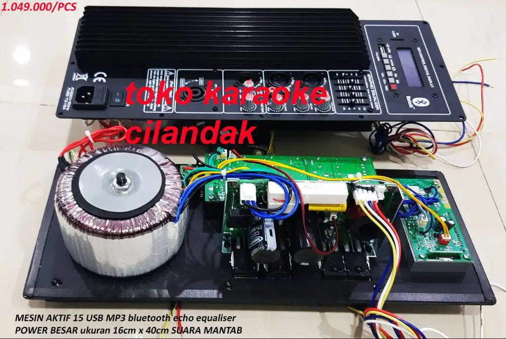 KIT MESIN AKTIF 15 ukuran 16cm x40cm  usb bluetooth mp3 player