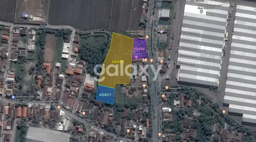 Tanah Industri Strategis di Buduran Sidoarjo Rp 3 juta per m