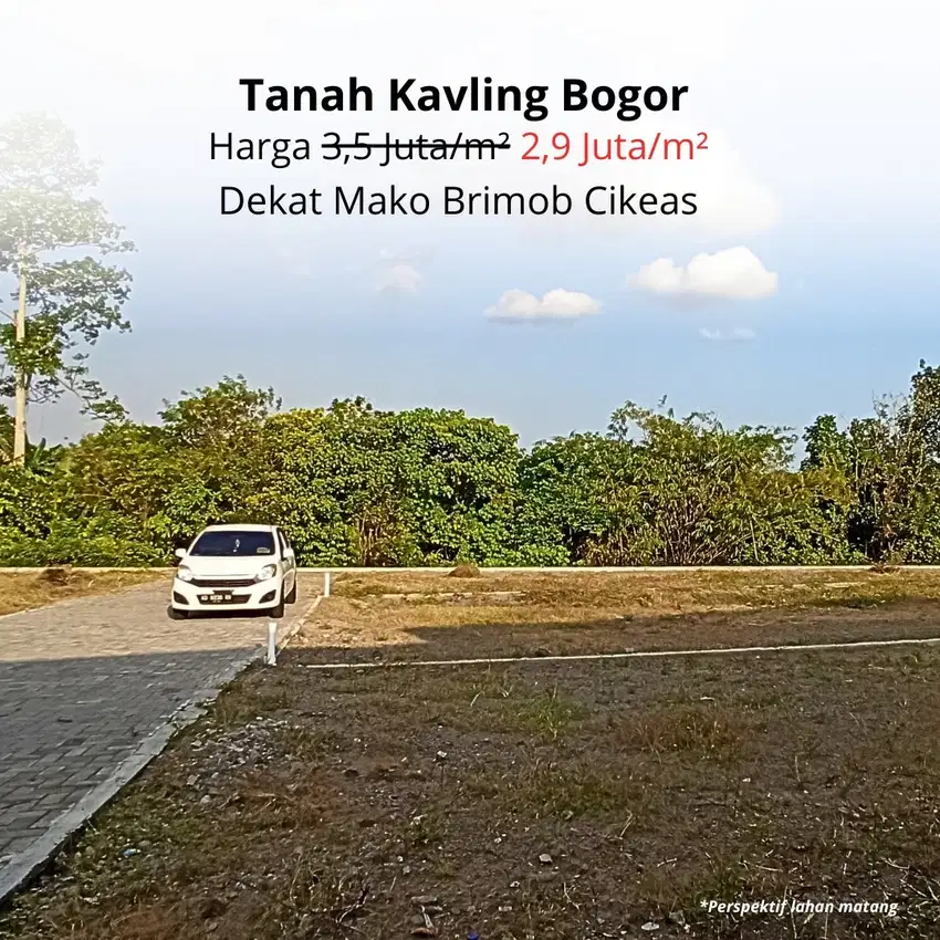 3 Jt-an Kavling SHM Area Cikeas. Bisa Cicil 12x