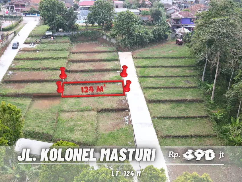 Tanah Siap Bangun Di jl. Kolonel Masturi Cimahi