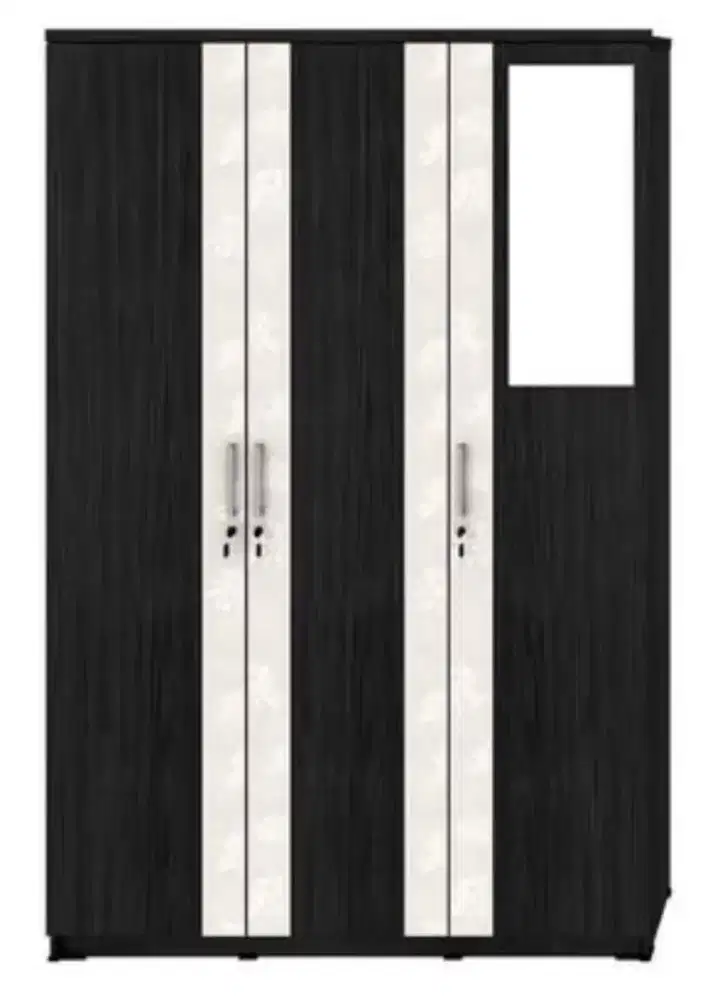 Lemari Pakaian 3 Pintu Kaca Luar Activ Spin LP 322