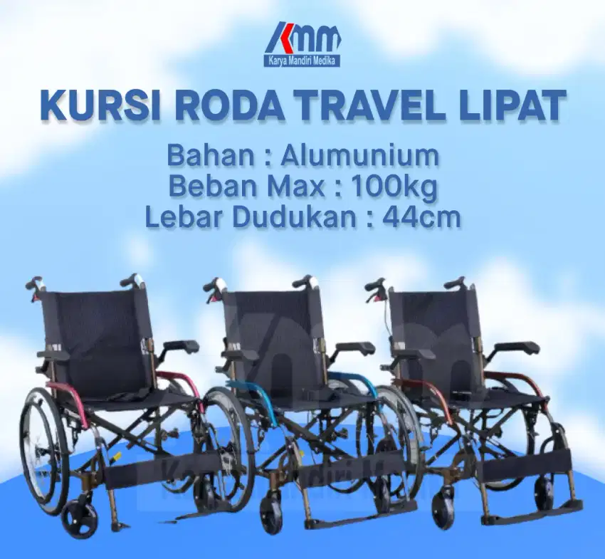 Kursi Roda AVICO ATHENA / Kursi Roda Standar Alumunium Elegan