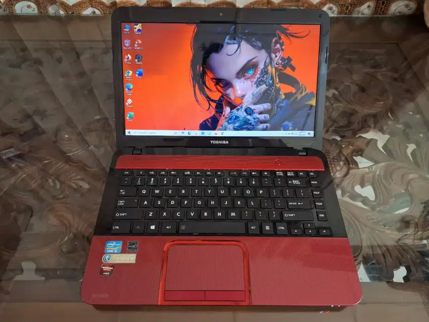 Laptop toshiba i5-3230m, ram 8gb, hdd 500gb, vga ati, win10 siap pakai