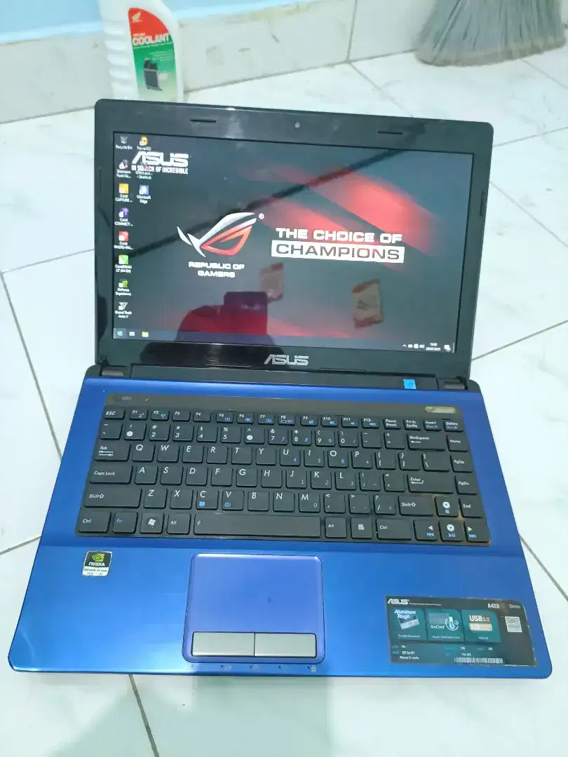 Laptop Asus CORE i5 Ram 10GB pakai Nvidia 4GB