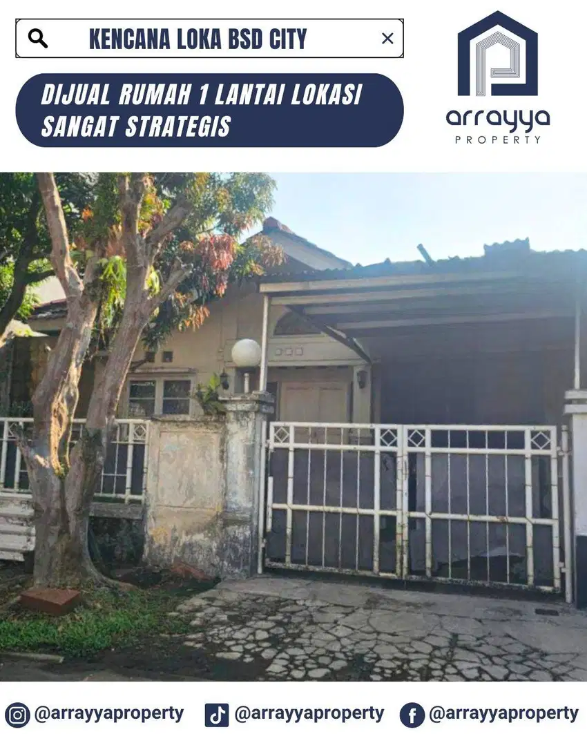 RUMAH STANDAR 1 LANTAI DI KENCANA LOKA BSD 'DMB31