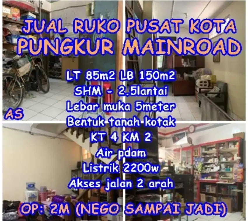 Termurah! Ruko di Pusat Kota Pungkur Bandung