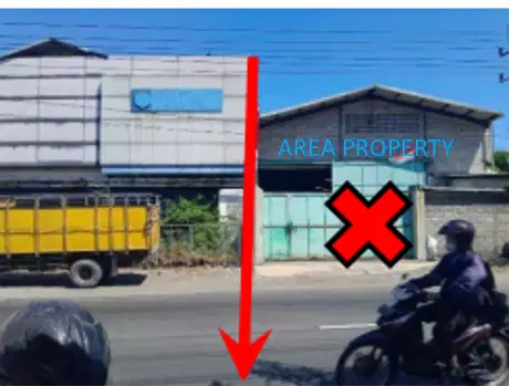 JUAL GUDANG HITUNG TANAH, RAYA DRIYOREJO, GRESIK