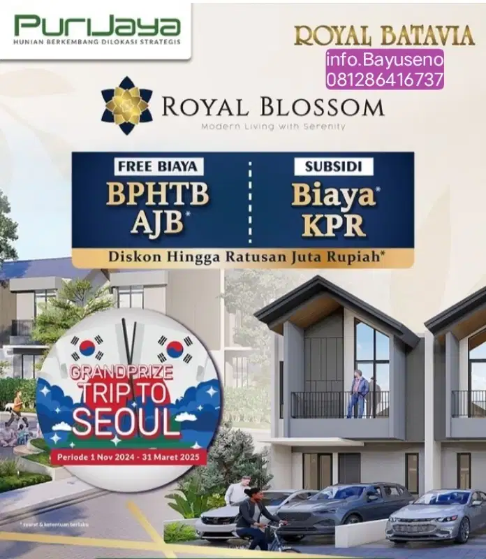 investasi puri jaya royal Batavia Tangerang free biaya surat