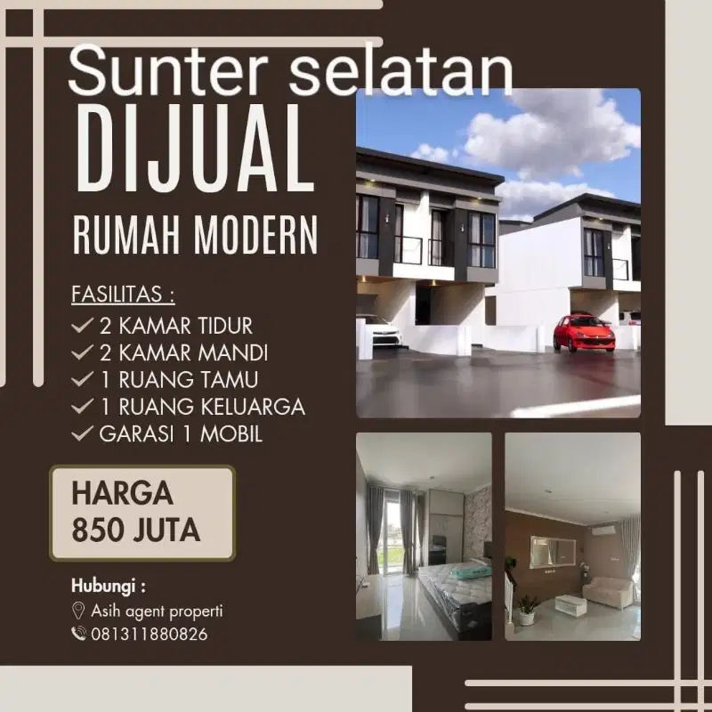Rumah 2 Lantai Carpot 800 jutaan SHM ANCOL Selatan jakarta utara