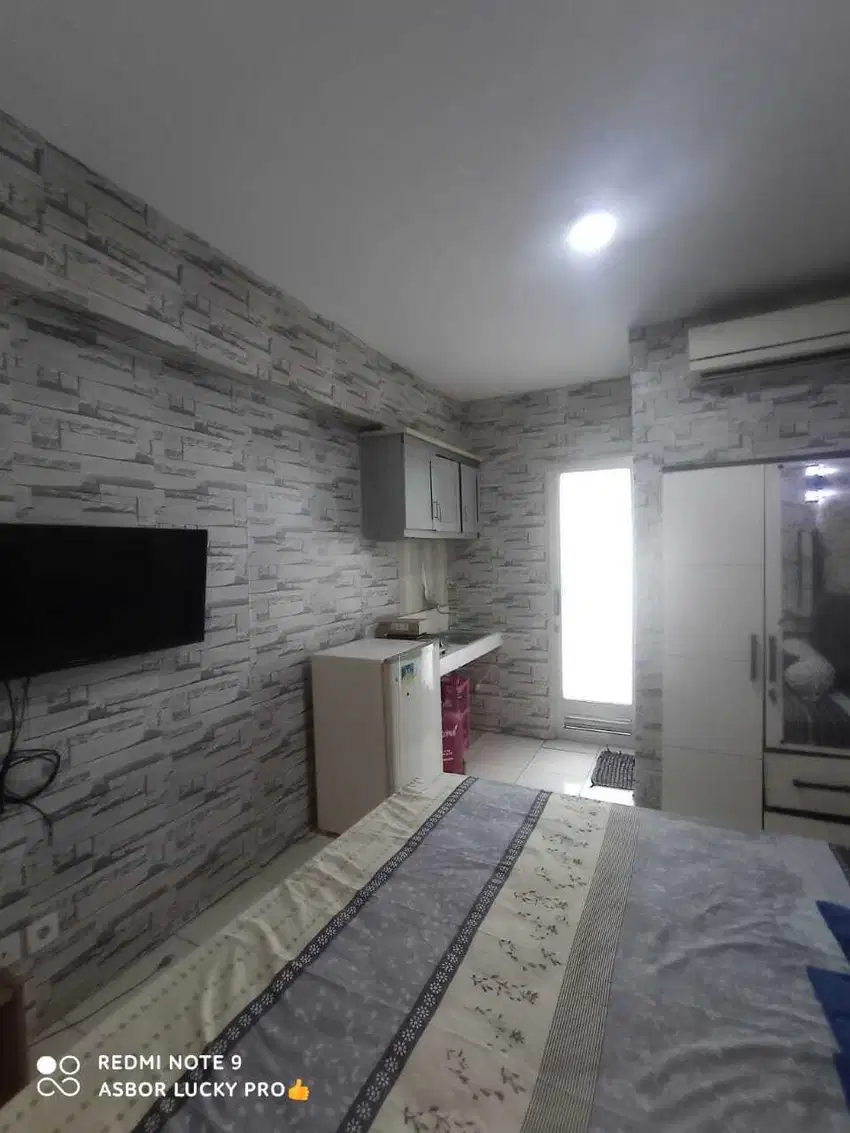 Ready apartement tipe studio transit harian bulanan tahunan siap huni