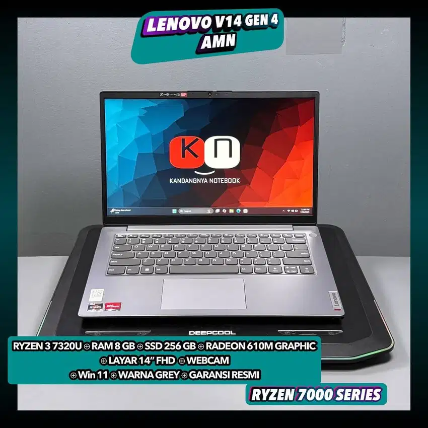 Lenovo V14 G4 AMN Ryzen 3 7320U Ram8GB Ssd256GB Layar Fhd
