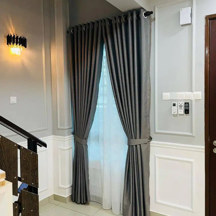 Menjual Gorden Blackout Pasang Skat Klinik Hordeng Gordyn Vitrase