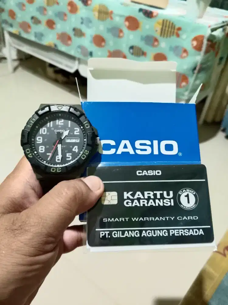 Jam tangan pria casio original full set