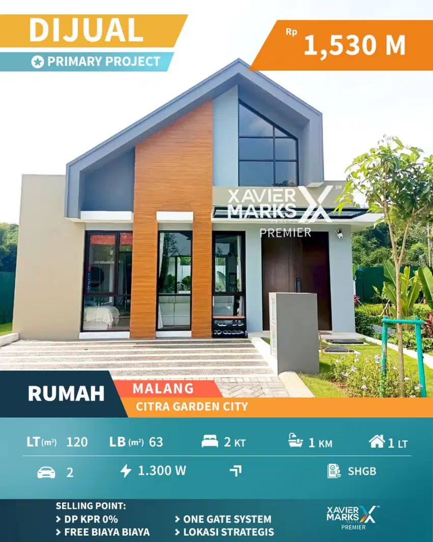 Super Murah Rumah Modern View Kota Malang di Citra Garden Kota Malang