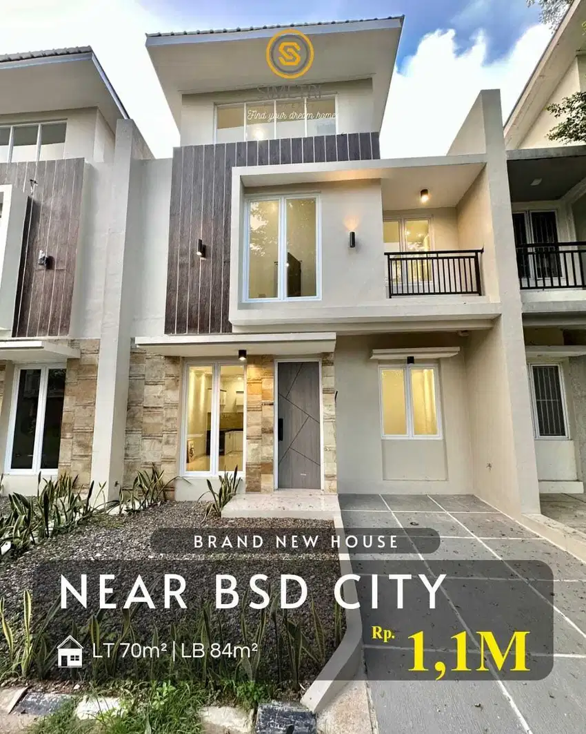 Rumah bagus siap huni dalam cluster serpong dekat BSD city