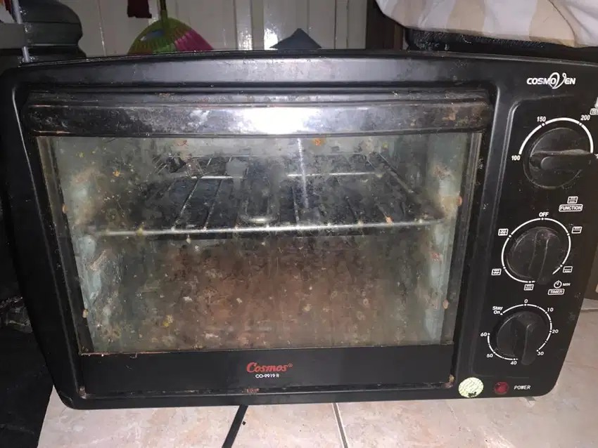 Oven listrik COSMOS Bekas - masih normal, Murah! Minus berkarat
