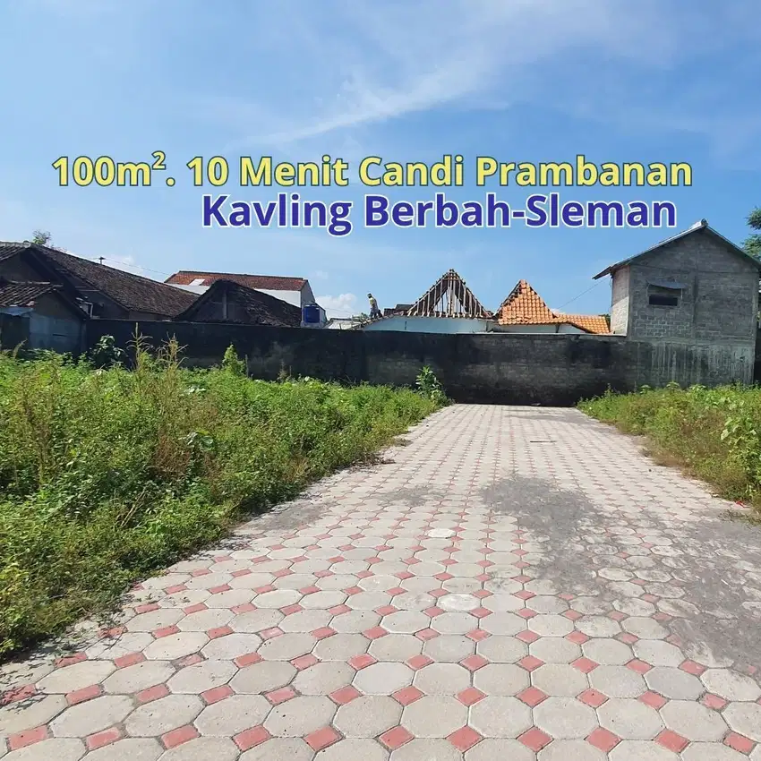 Tanah Blok O Berbah, 100m², 3jt-an/m², Siap Bangun Kos