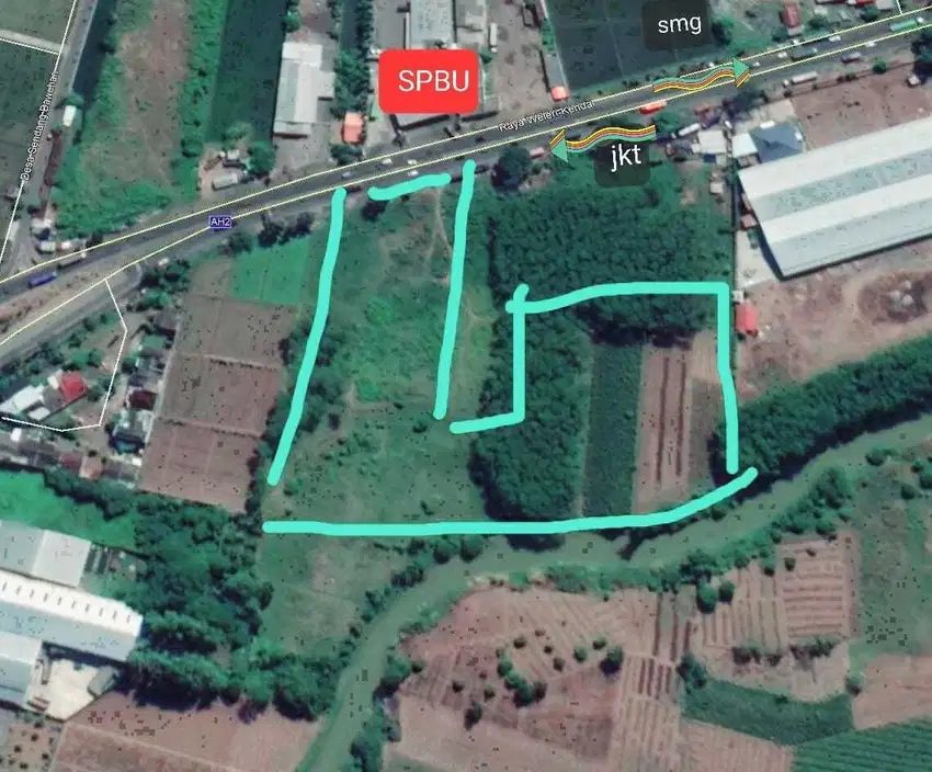 TANAH MURAH DEKAT PINTU TOL DI JL PANTURA KENDAL WELERI JAWA TENGAH