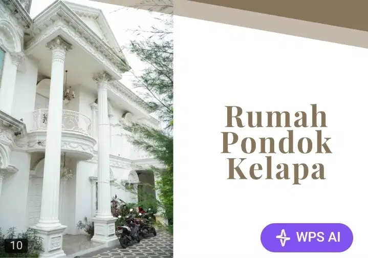 Rumah Mewah Bisa Dicicil 3 Tahun Bergaya Eropa, Pondok Kelapa Jakarta