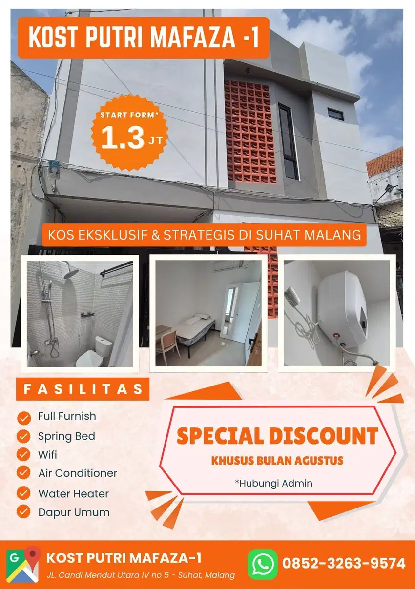 KOST PUTRI CANDI MENDUT SUHAT MALANG