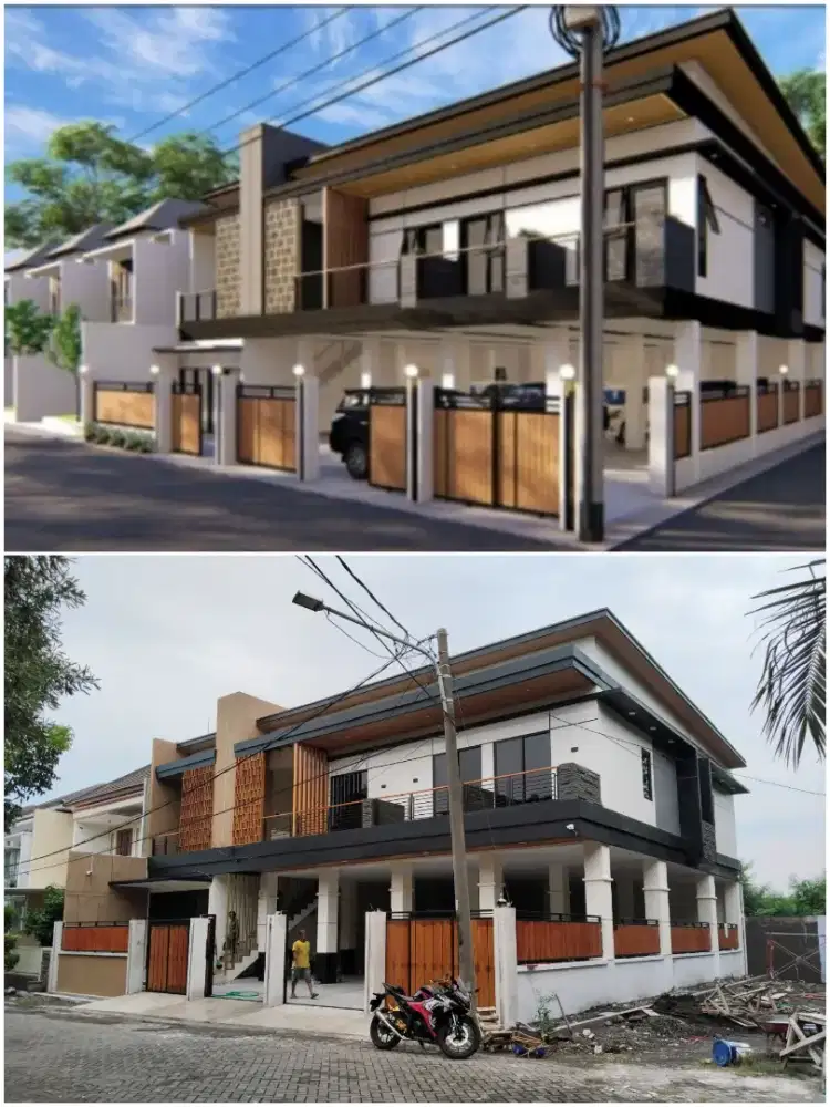 Renovasi rumah, plafon, cat, las pagar dan kanopi