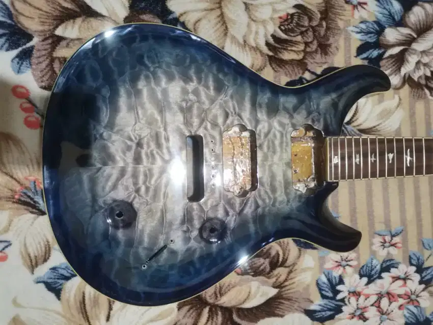 Prs 24 Quilted Blue Burns