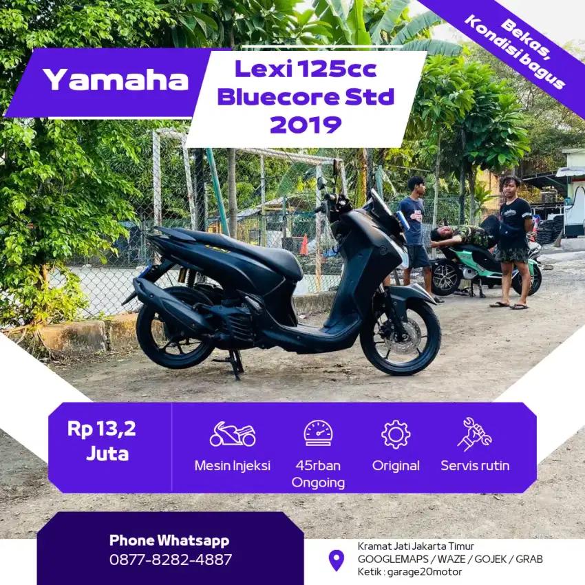 Yamaha Lexi 125cc Std Bluecore Tahun 2019 Pajak Hidup Panjang