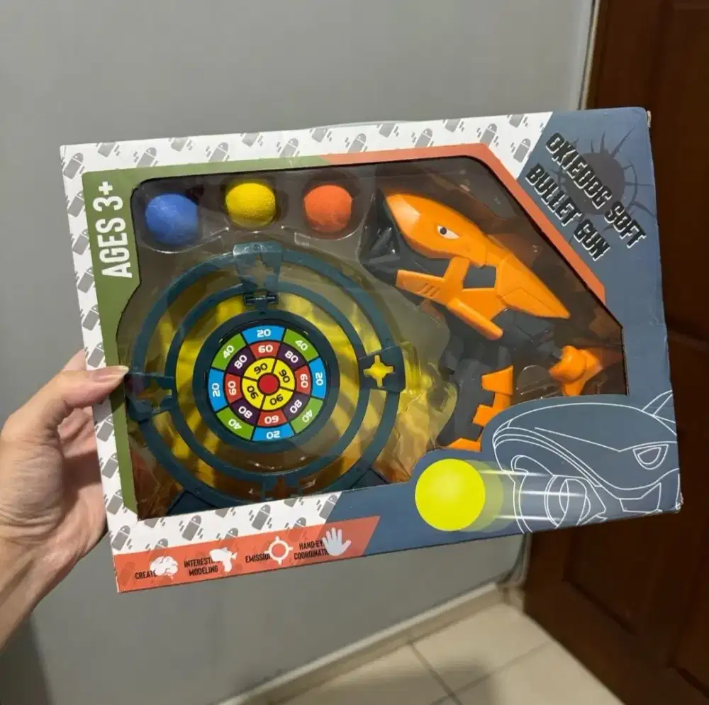 Okiedog Shark Soft Bullet Gun - Mainan Tembakan Anak Karakter Hiu