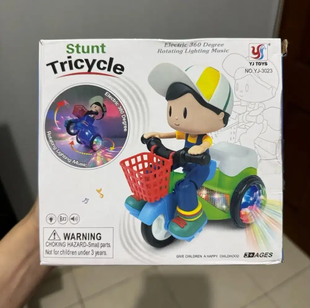Mainan Anak Stunt Tricycle Dynamic Lighting - Boy [NEW]