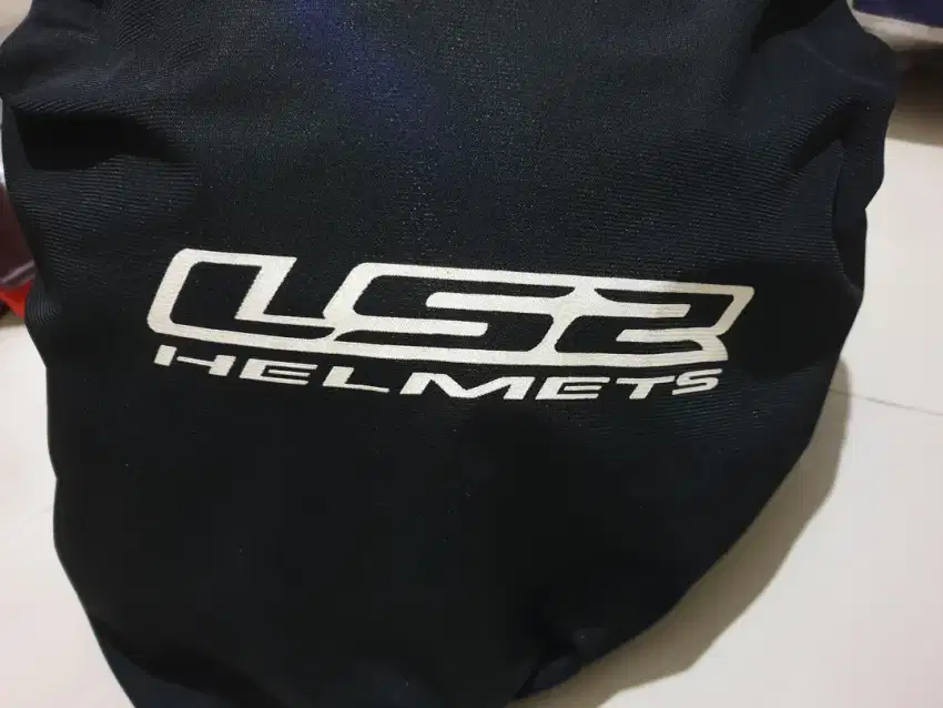 Helmet LS2 RokieFluo Black Glosy + Anti Kabut/embunHujan