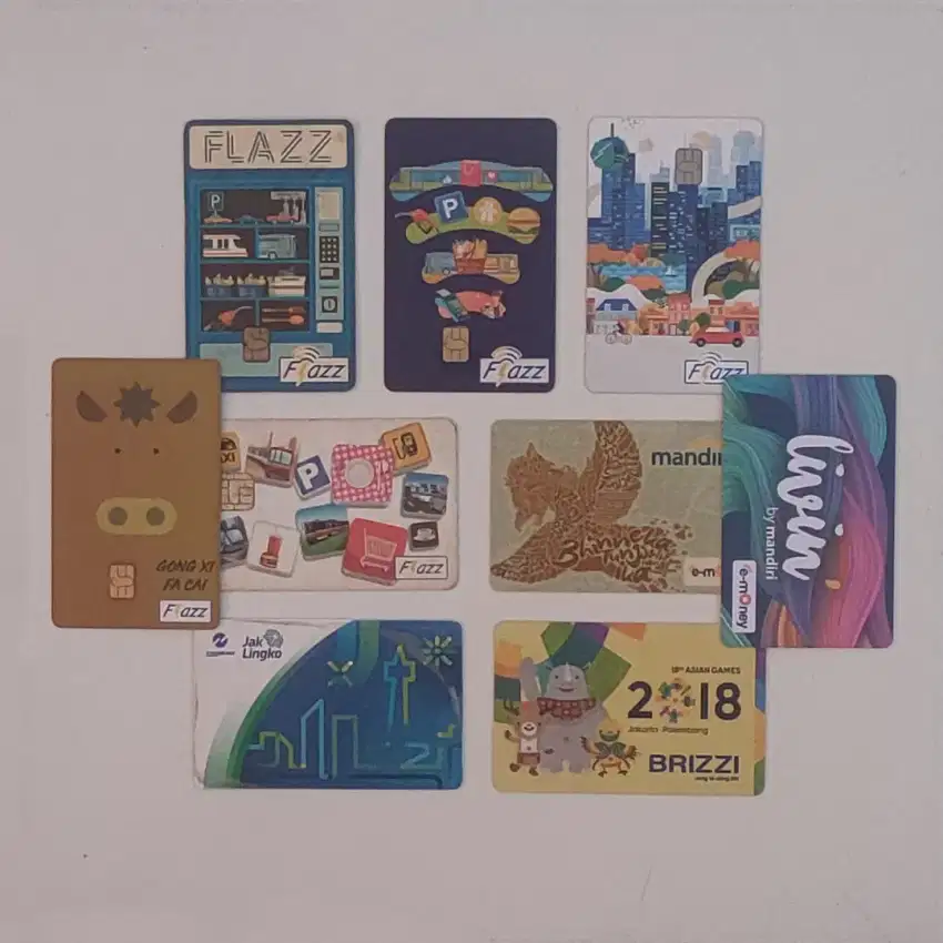 Kartu EMoney EToll Brizzi TapCash Flazz Preloved