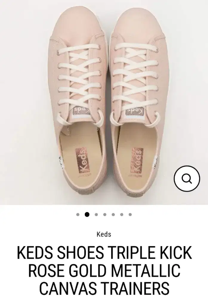 SEPATU CANVAS KEDS ROSEGOLD ORIGINAL