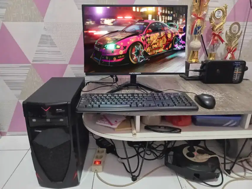 PC GAMING DESIGN + LCD + RAM 8 GB + VGA 1 GB + HD 500 GB + GAMES APP