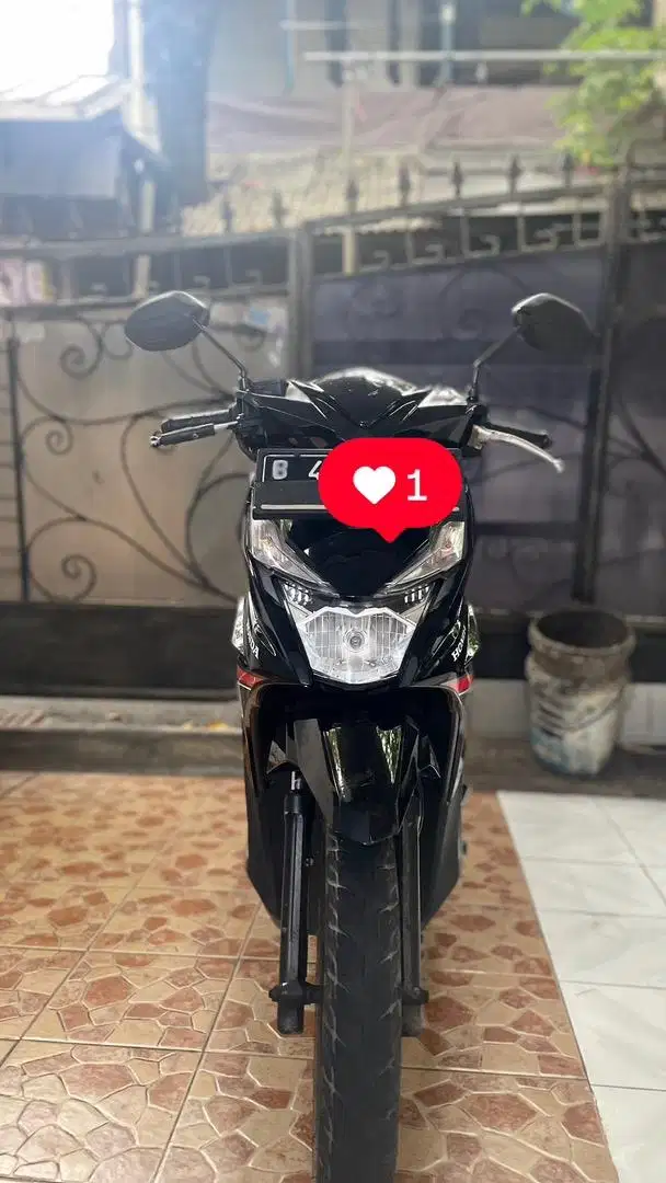 Dijual Honda Beat ECO 2017 Hitam PAJAK HIDUP PANJANG