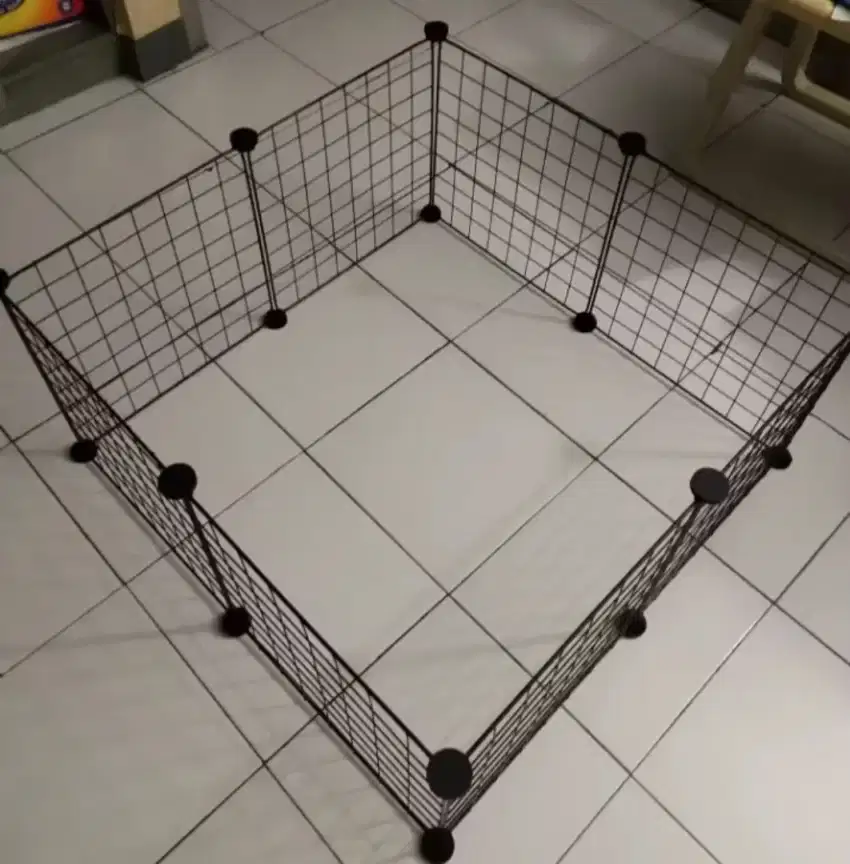 Kandang kucing bongkar pasang