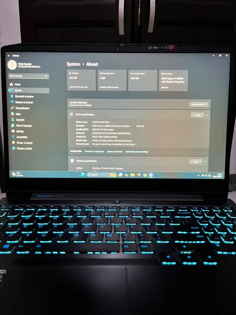 Laptop Lenovo Ideapad Gaming 3