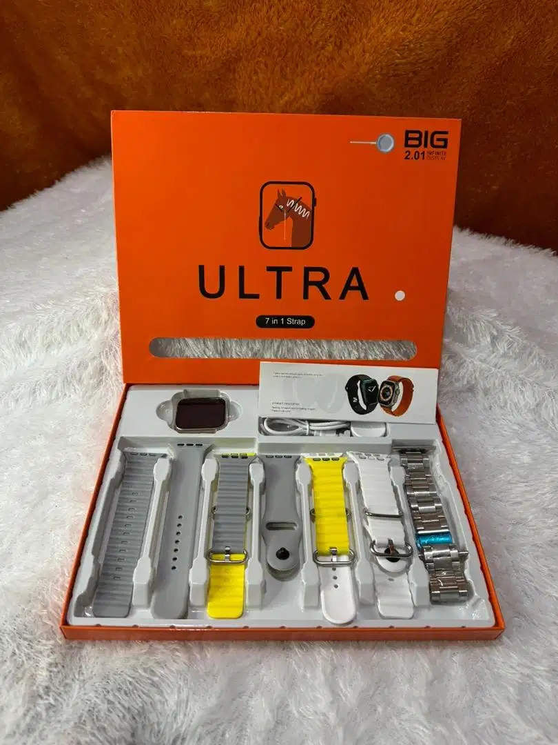 Smartwatch (Universal Android & IOS) ULTRA 7 in 1 (Dapat 7 Strap)
