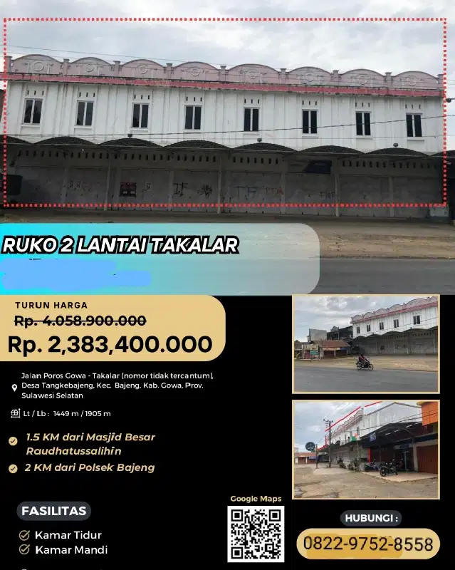 jual murah ruko melalui lelang negara
