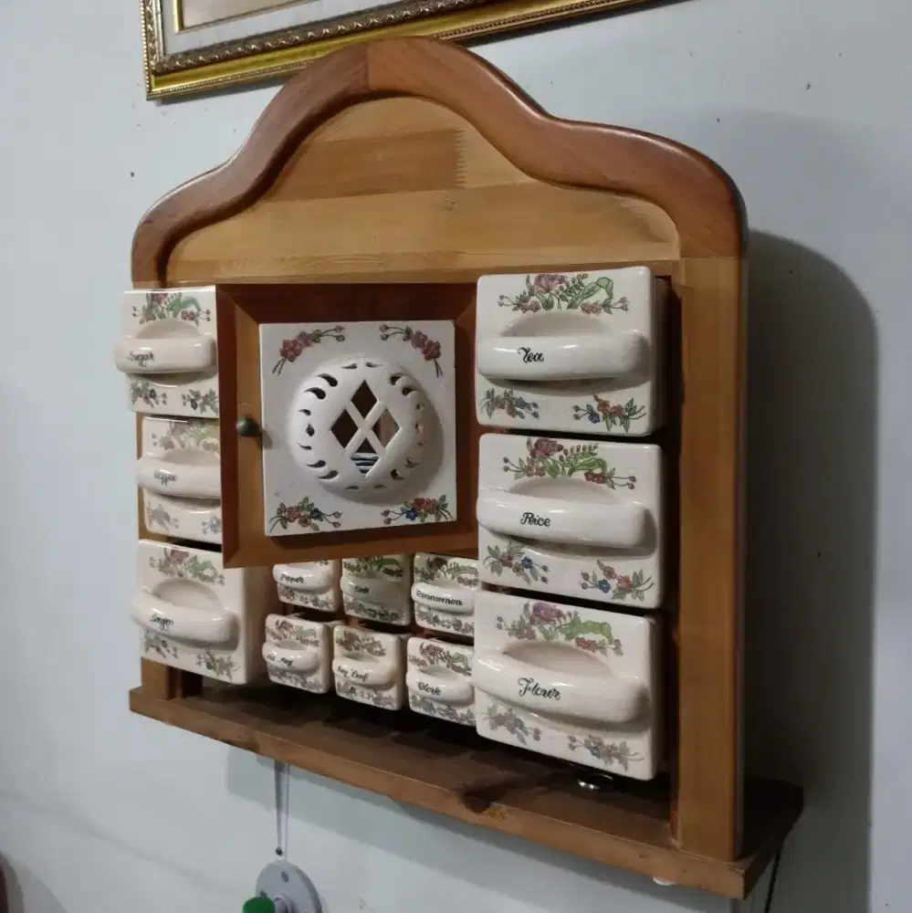 Tempat bumbu canister jadul vintage antik langka