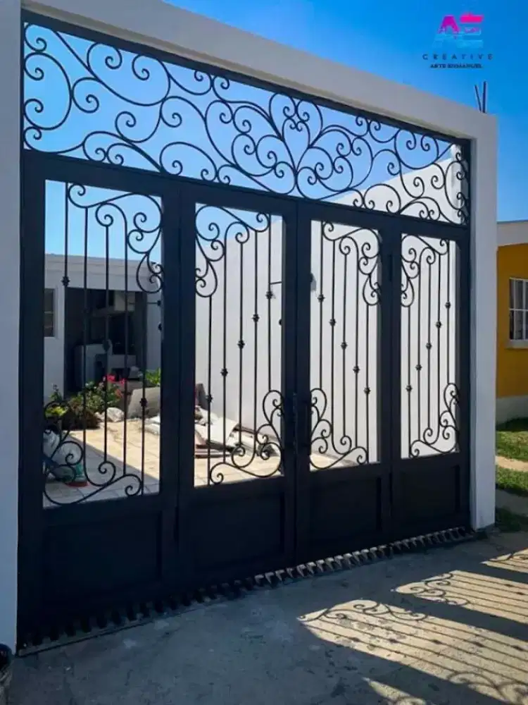 Bengkel las Lampung tralis kanopi pintu pagar gerbang tangga