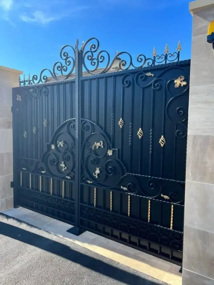 Bengkel las Lampung tralis kanopi pintu pagar gerbang tangga