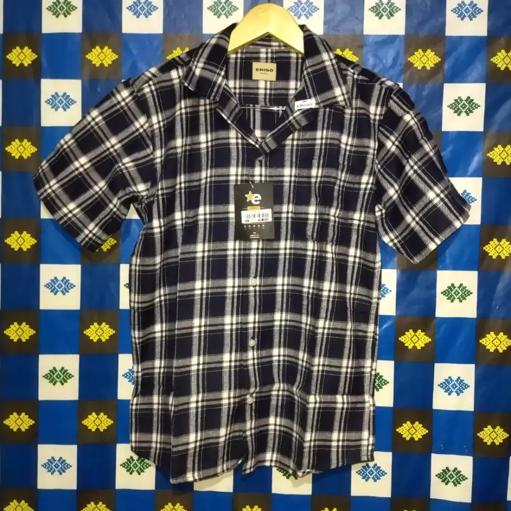 Kemeja short sleeve flanel frigg erigo