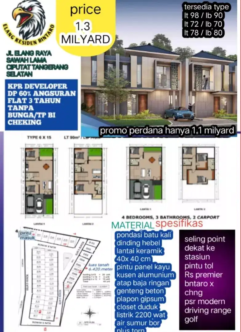 RUMAH SIAP BANGUN EKSLUSIF DAMAA CLUSTER