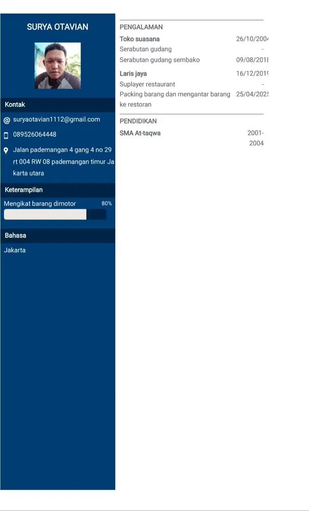 Bismillah semoga dapat kerja