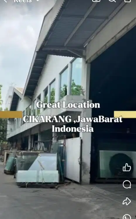 Di Jual Take Over Pabrik Kaca Aktif Cikarang