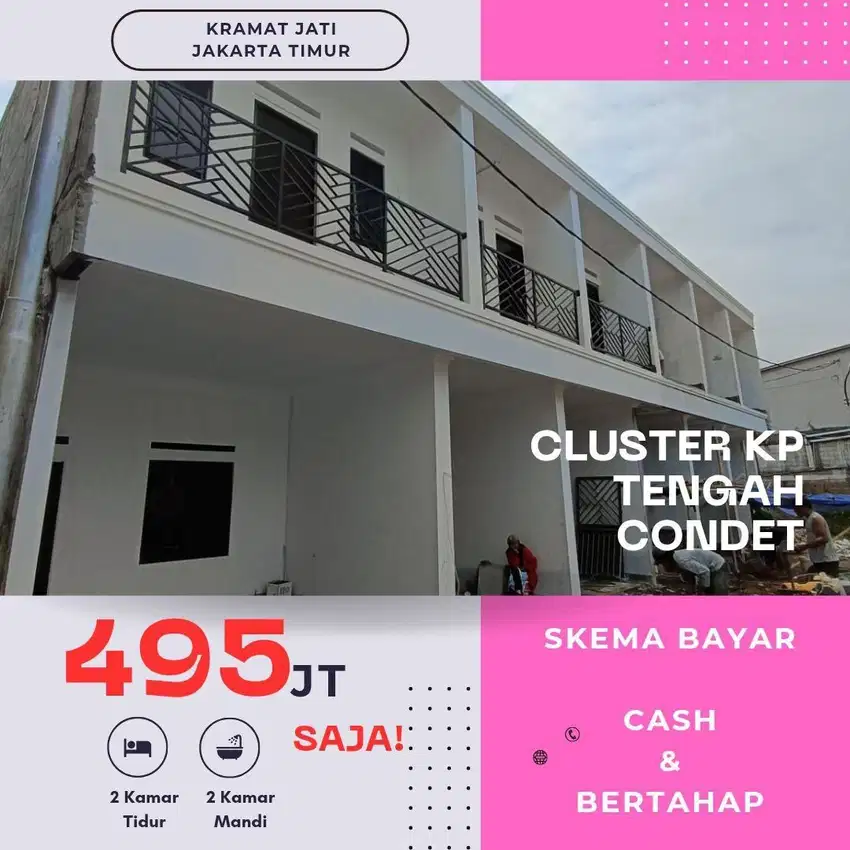 Dijual Rumah Minimalis 2-lantai Ready Stock Kramat Jati 400-Jutaan