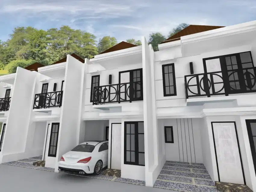 Cluster pinggir jalan raya di Kp Kramat Setu Cipayung KPR BSI DP 10%
